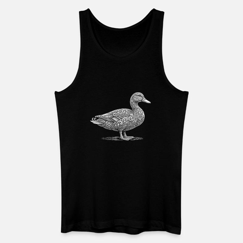 Ente - Männer Bio Tank Top - Schwarz