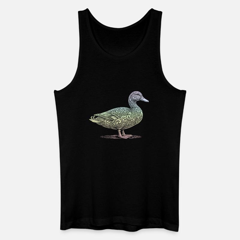 Ente - Männer Bio Tank Top - Schwarz