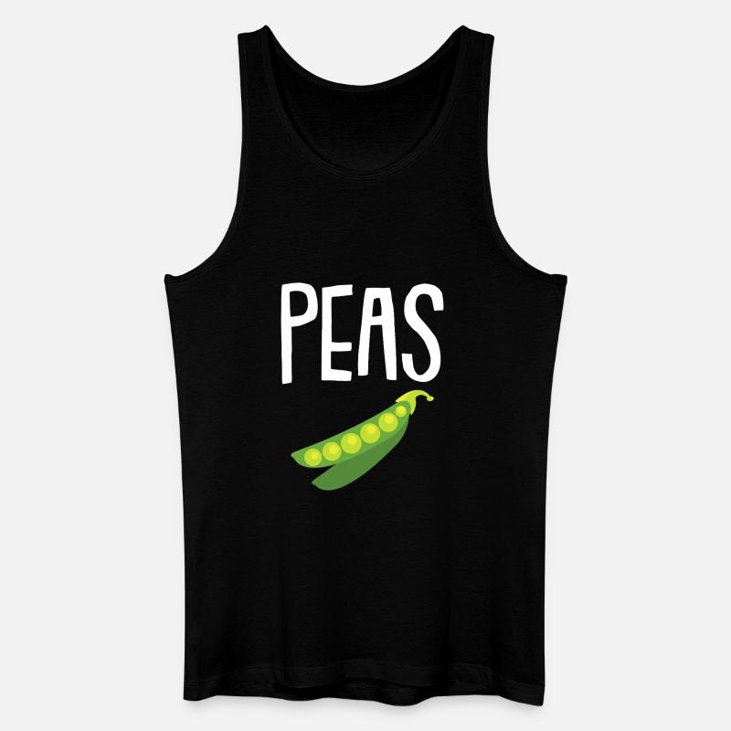 Erbsen-in-einen-Schoten-Pop-Grafik - Männer Bio Tank Top - Schwarz