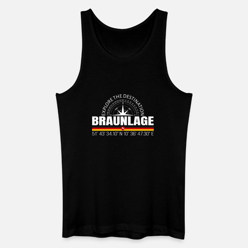 Braunlage - Männer Bio Tank Top - Schwarz