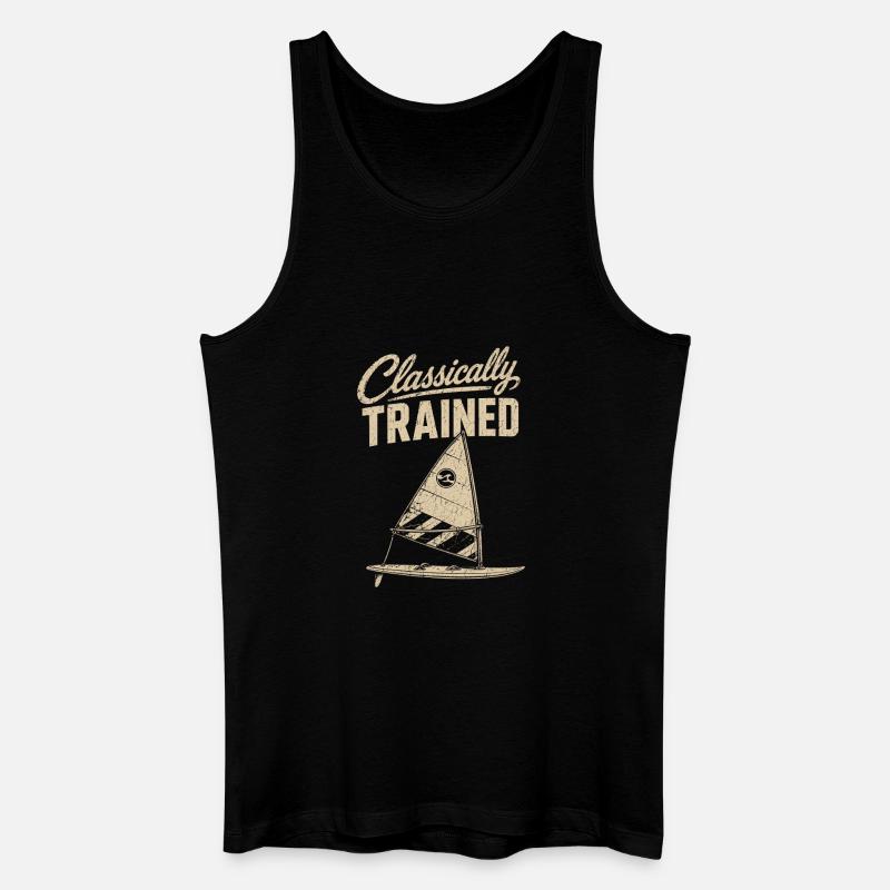 Classically Trained Sailor Tee - Men’s Organic Tank Top - black