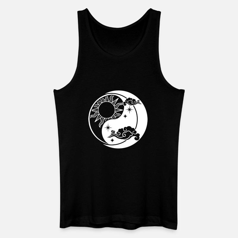 Yin yang - Männer Bio Tank Top - Schwarz