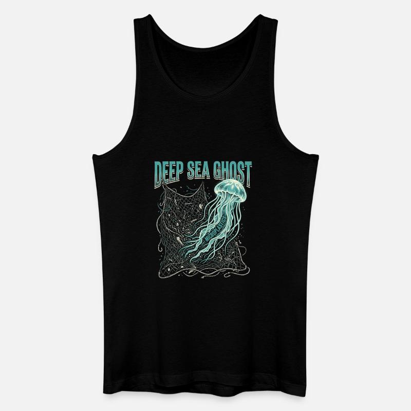 Deep Sea Ghost - Männer Bio Tank Top - Schwarz