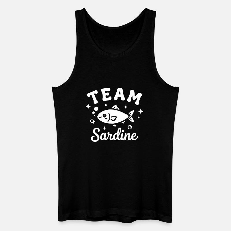 Sardinenteam – nautisches Design - Männer Bio Tank Top - Schwarz