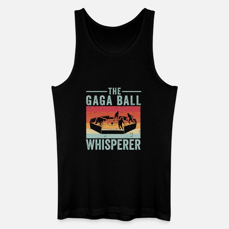 Gaga-Kugel-Flüsterer - Männer Bio Tank Top - Schwarz
