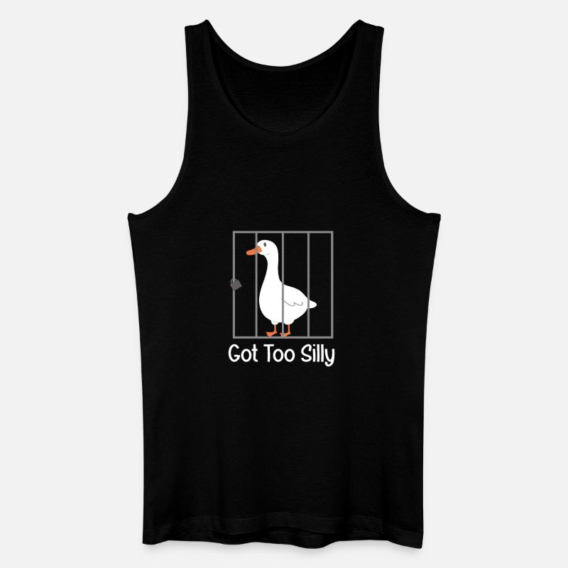 Wurde zu albern, Gans - Männer Bio Tank Top - Schwarz