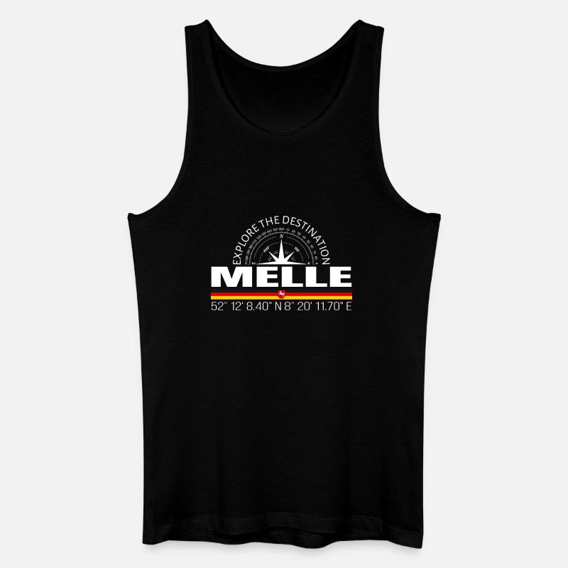 Melle - Männer Bio Tank Top - Schwarz