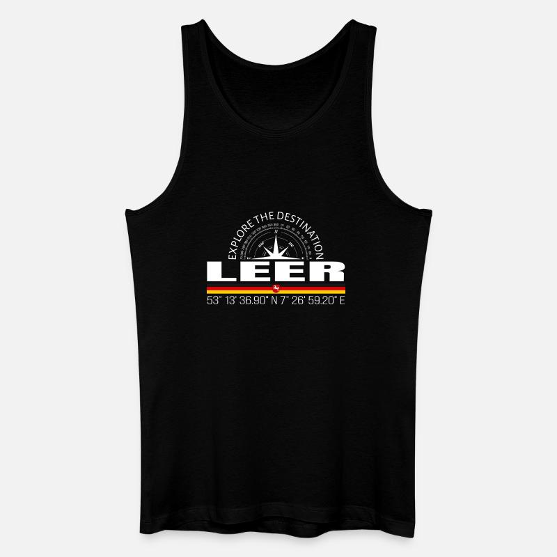 Leer - Männer Bio Tank Top - Schwarz