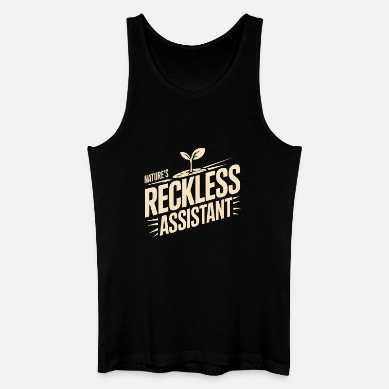 Der rücksichtslose Assistent der Natur - Männer Bio Tank Top - Schwarz