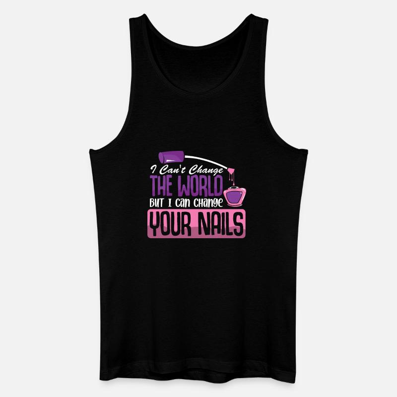 Nageldesigner Nageldesignerin Kosmetik Nagelstudio - Männer Bio Tank Top - Schwarz