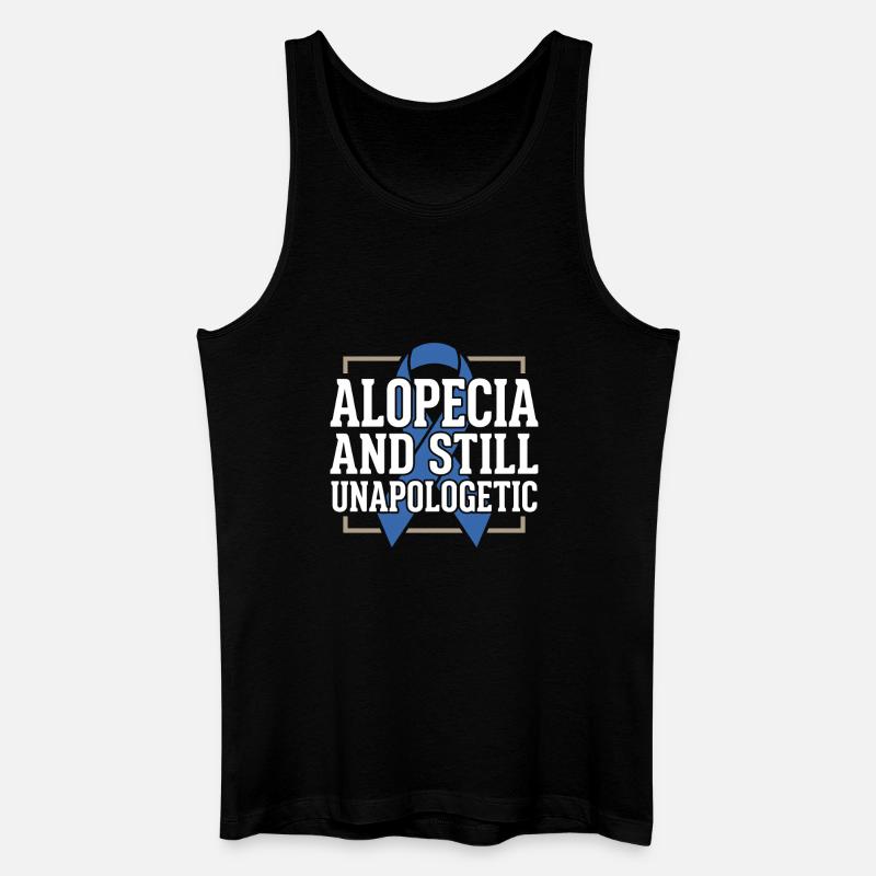 Alopezie-bewusstsein Alopecia Areata Haarausfall - Männer Bio Tank Top - Schwarz