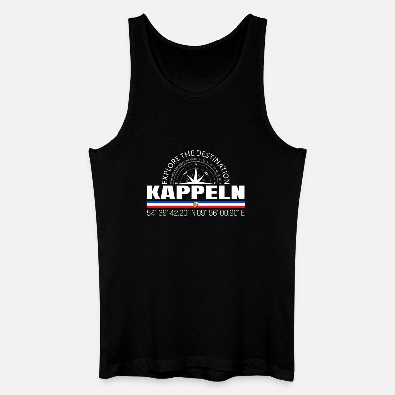 Kappeln - Männer Bio Tank Top - Schwarz
