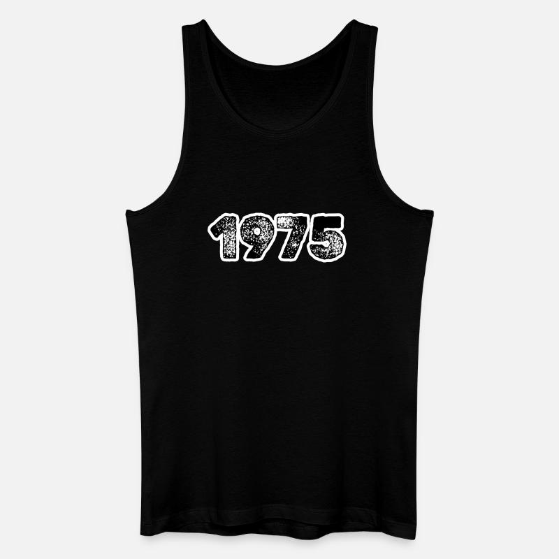 1975 - Männer Bio Tank Top - Schwarz