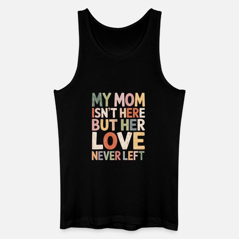 Mom's Liebe Bleibt Farbenfroh - Männer Bio Tank Top - Schwarz