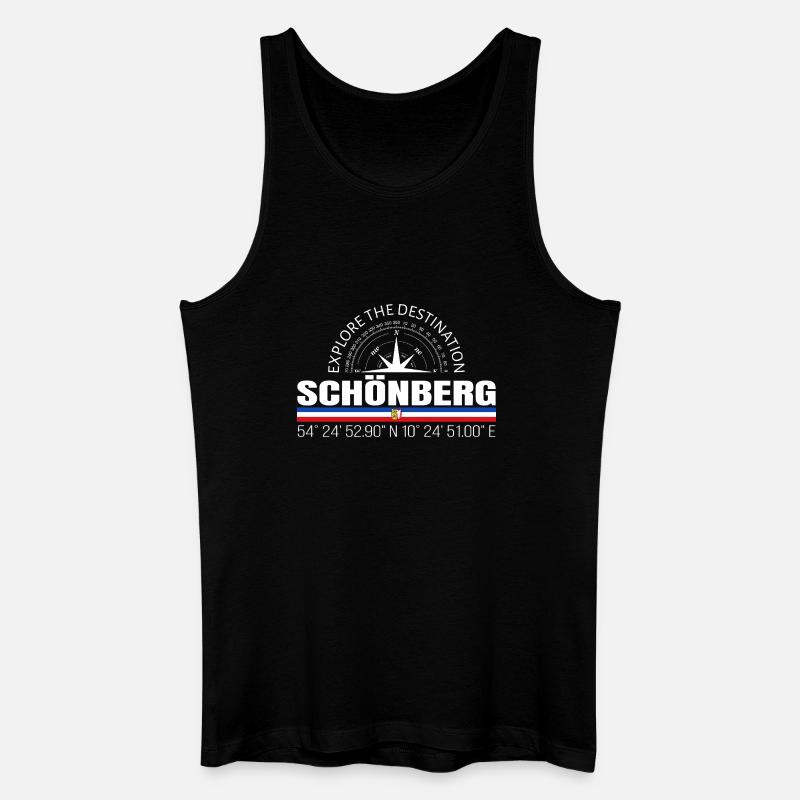 Schönberg - Männer Bio Tank Top - Schwarz