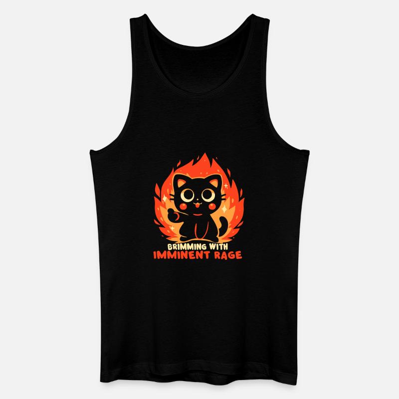 Voller unmittelbarer Wut - Männer Bio Tank Top - Schwarz