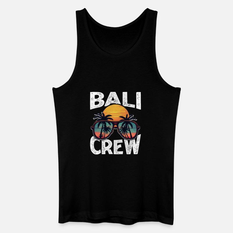 Bali Crew - Männer Bio Tank Top - Schwarz