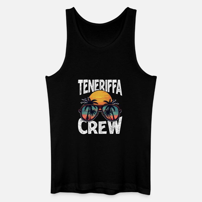 Teneriffa Crew - Männer Bio Tank Top - Schwarz