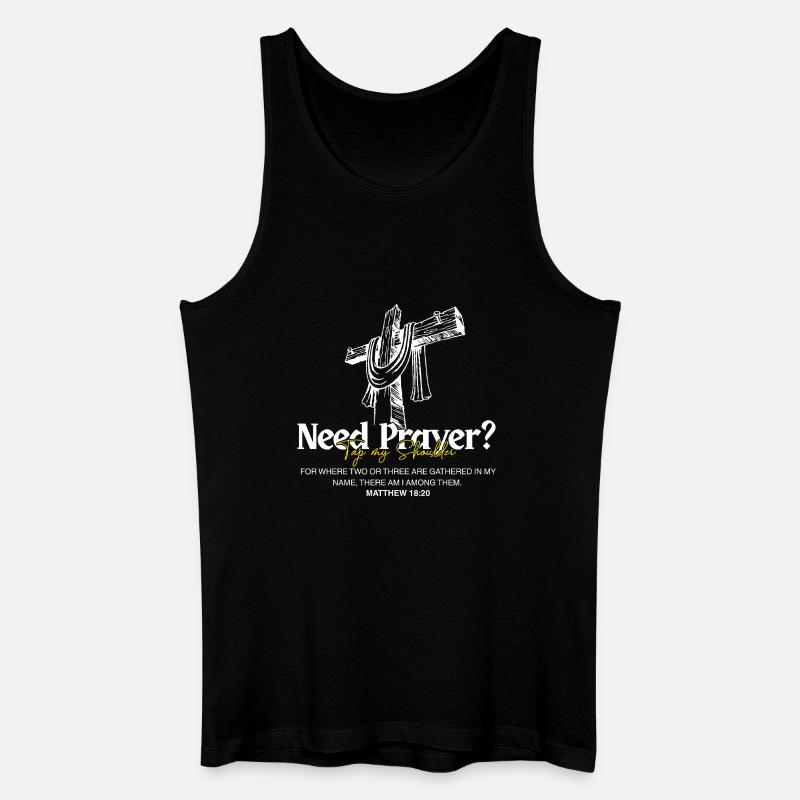 Jesus-Gläubiger - Männer Bio Tank Top - Schwarz