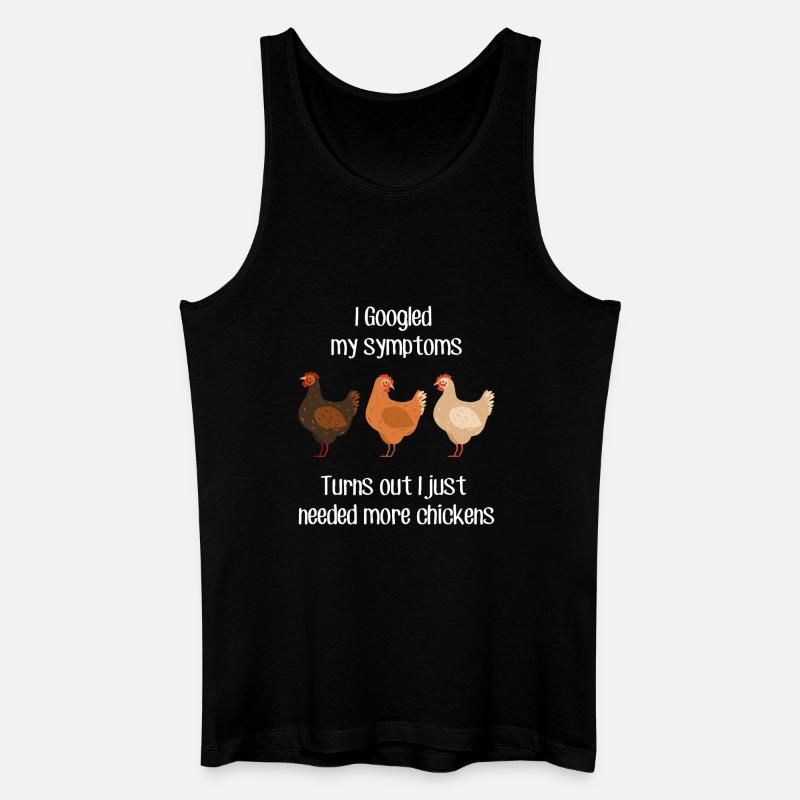 Huhn spricht mit - Männer Bio Tank Top - Schwarz