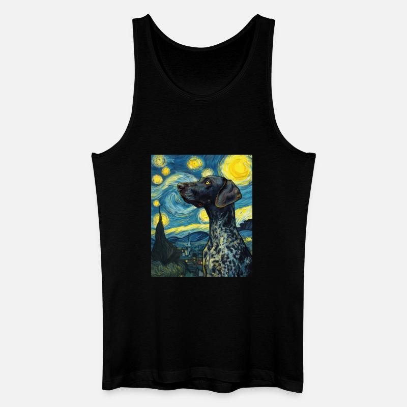 Deutsch Kurzhaar - Männer Bio Tank Top - Schwarz