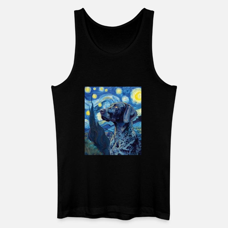 Deutsch Kurzhaar - Männer Bio Tank Top - Schwarz