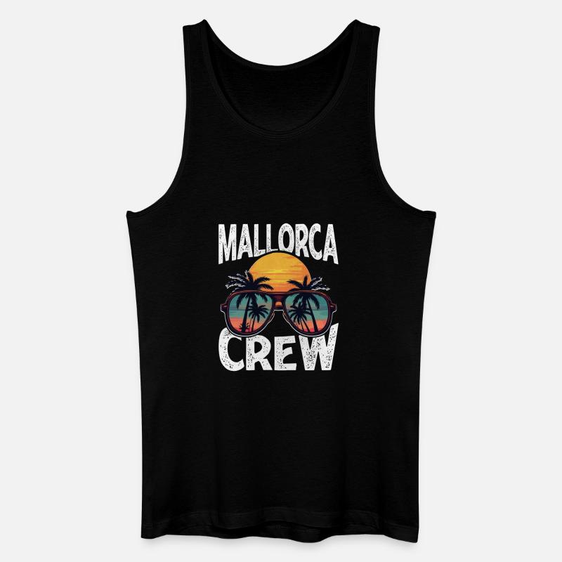 Mallorca Crew - Männer Bio Tank Top - Schwarz
