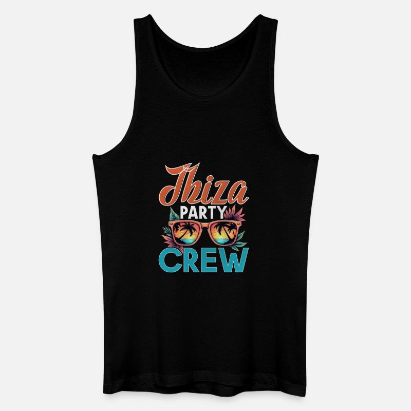 Ibiza Crew - Männer Bio Tank Top - Schwarz