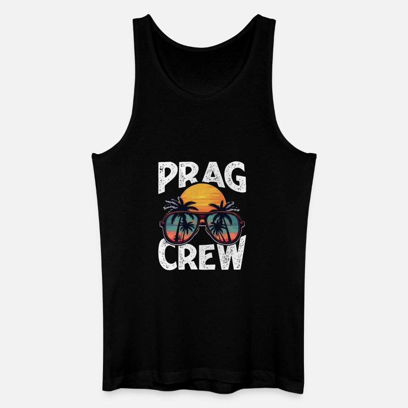 Prag Crew - Männer Bio Tank Top - Schwarz