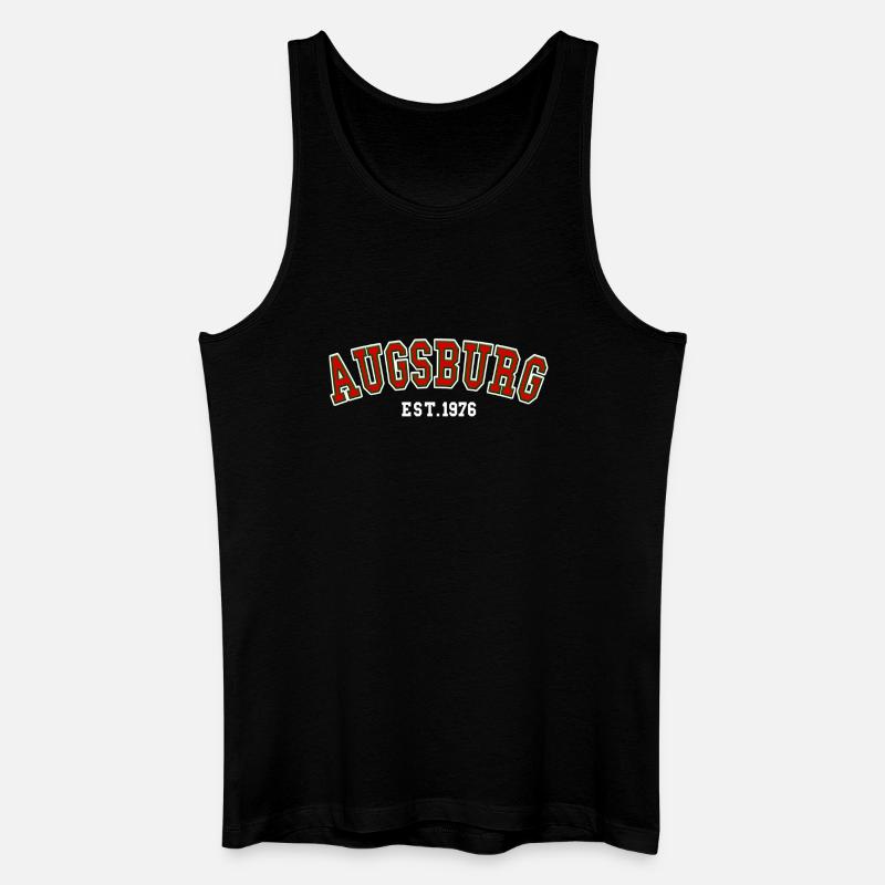 Augsburg gegründet 1976 - Männer Bio Tank Top - Schwarz