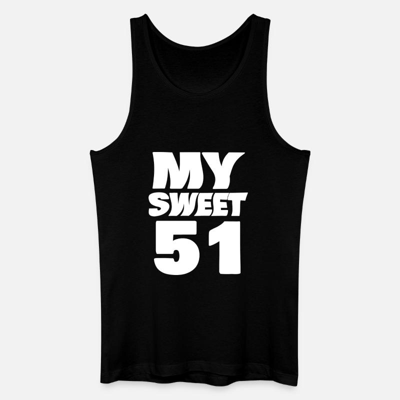 Sweet 51 - Männer Bio Tank Top - Schwarz