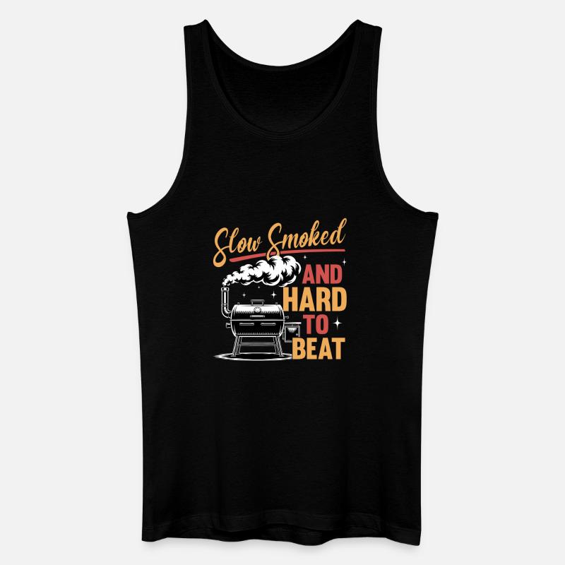 BBQ Grilling Meat Smoking Barbecue - Männer Bio Tank Top - Schwarz