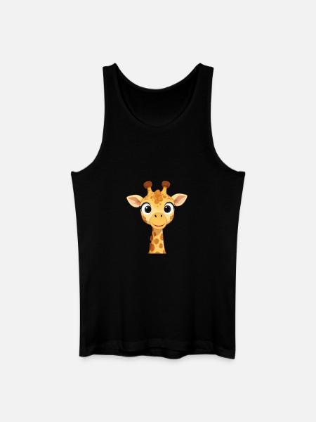 funny giraffe gift - Men’s Organic Tank Top - black