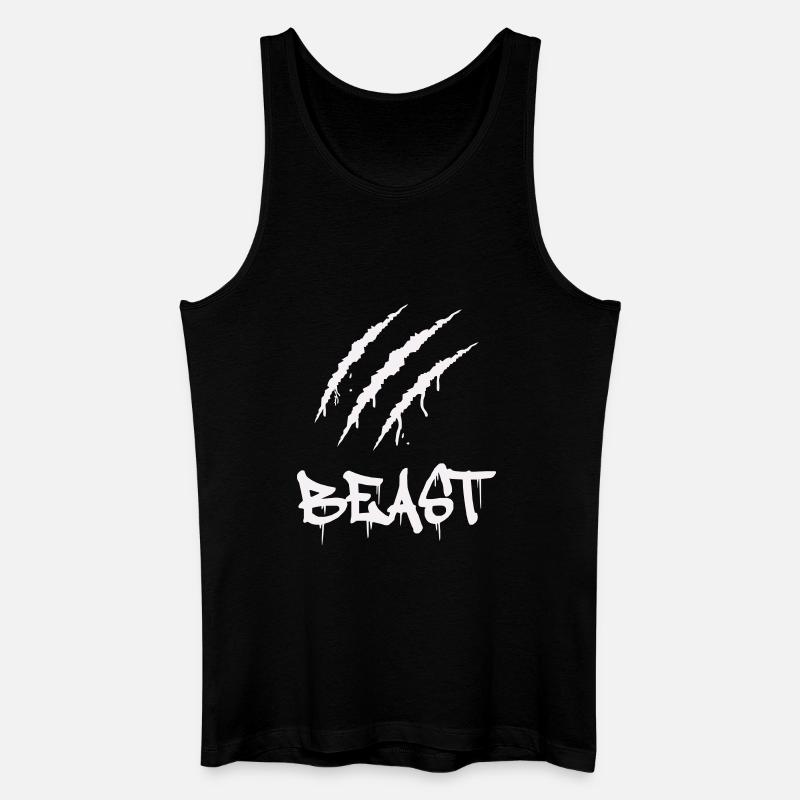 krallen_beast - Männer Bio Tank Top - Schwarz