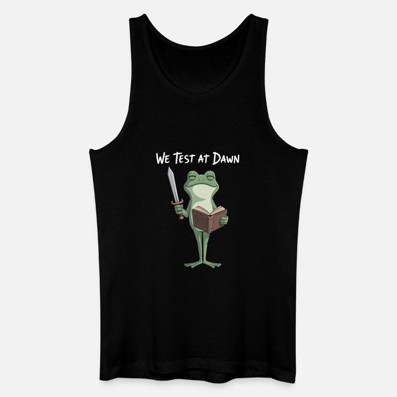 Dawn Test Froschritter - Männer Bio Tank Top - Schwarz