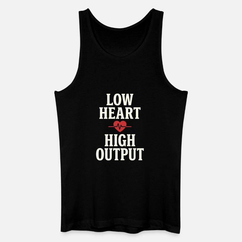 Zone 2 Training Herzfrequenztraining Einfaches - Männer Bio Tank Top - Schwarz