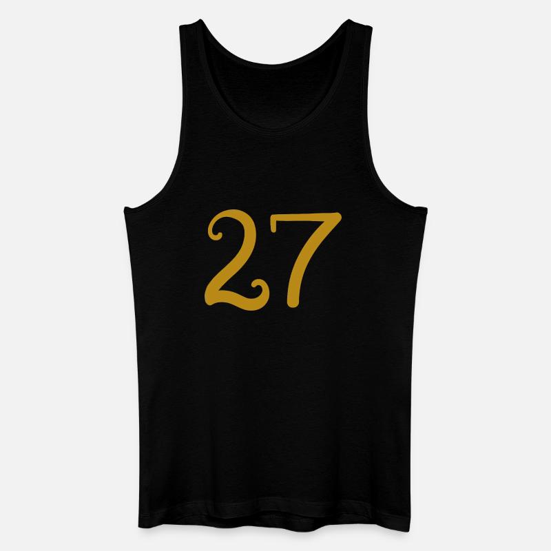 27 - Männer Bio Tank Top - Schwarz