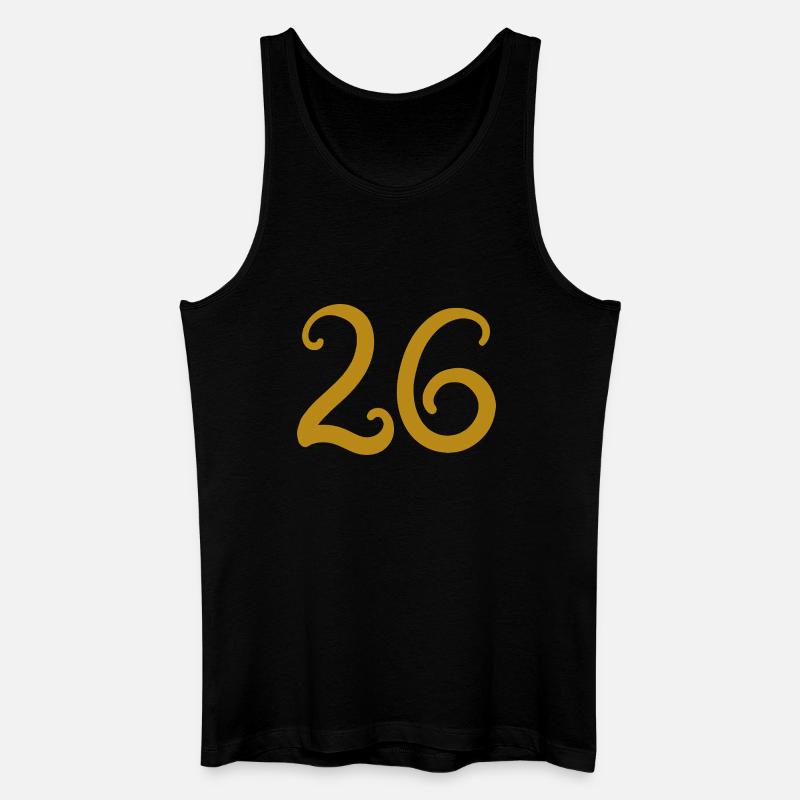 26 - Männer Bio Tank Top - Schwarz