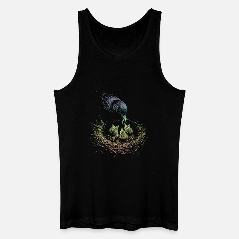 Amsel - Männer Bio Tank Top - Schwarz