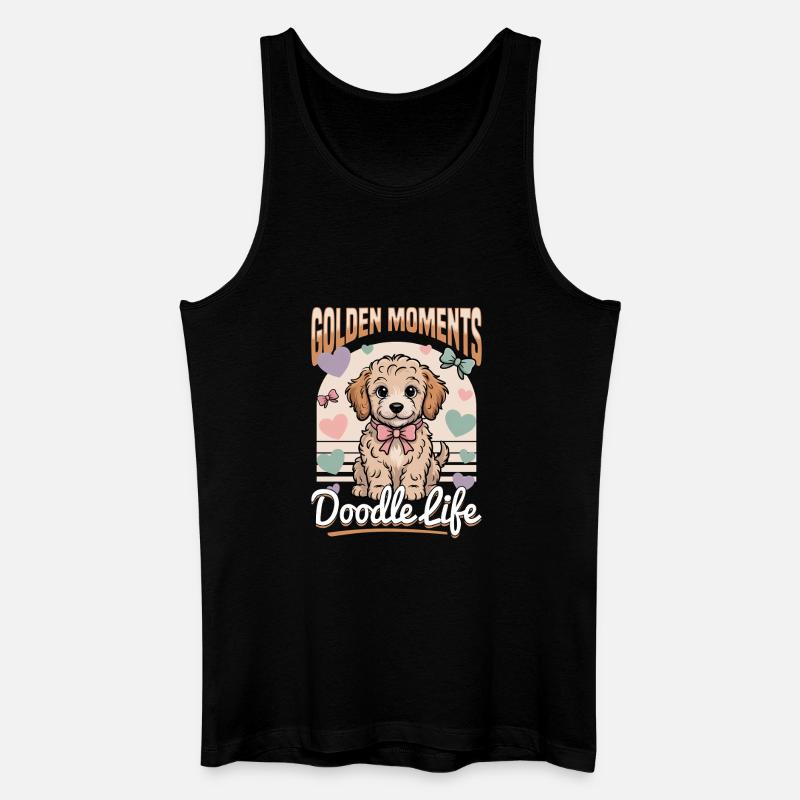 Goldendoodle Dog Breed - Männer Bio Tank Top - Schwarz