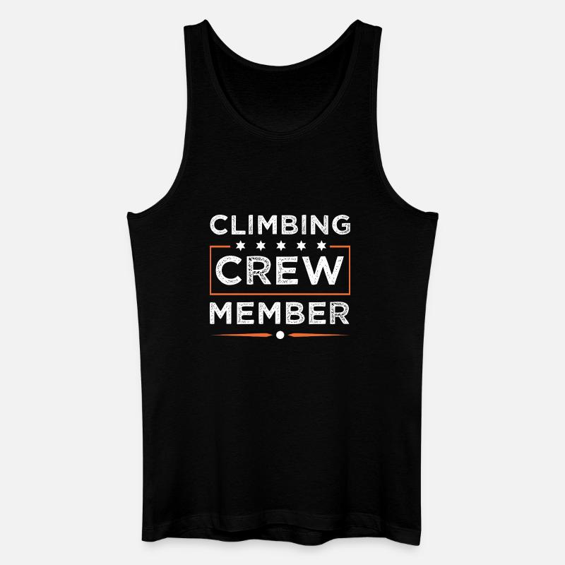 Climbing Crew - Männer Bio Tank Top - Schwarz