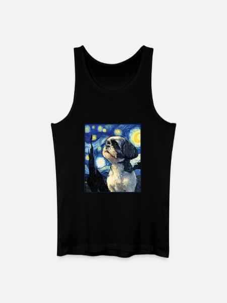 Shih Tzu - Débardeur bio Homme - noir