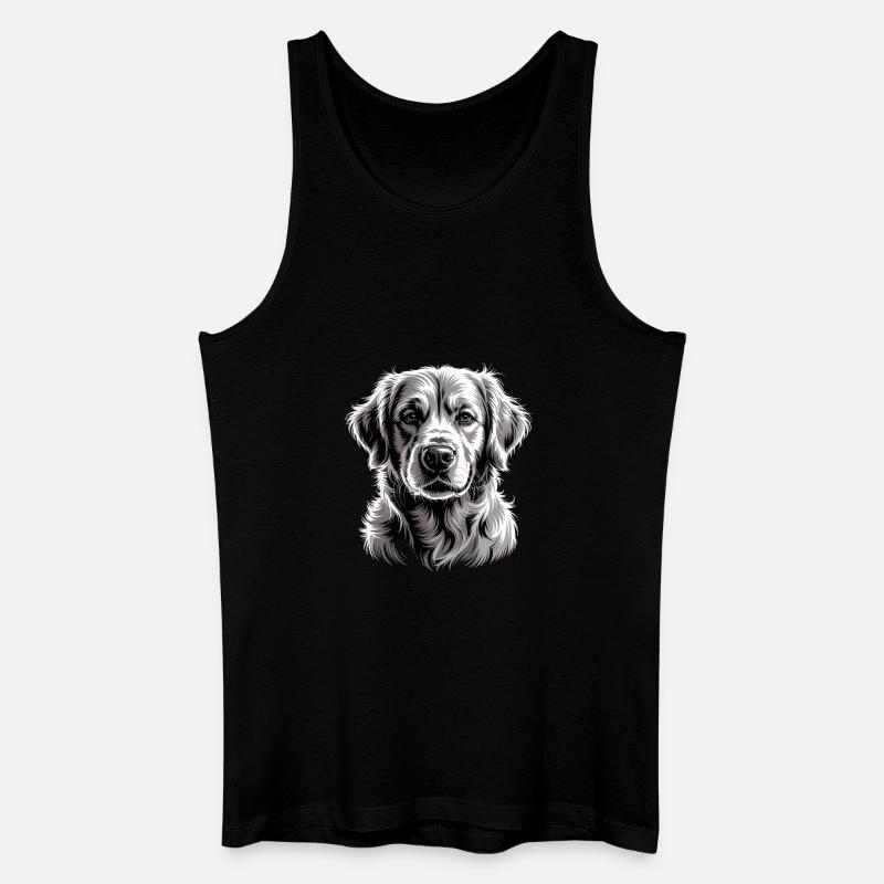 Labrador - Männer Bio Tank Top - Schwarz