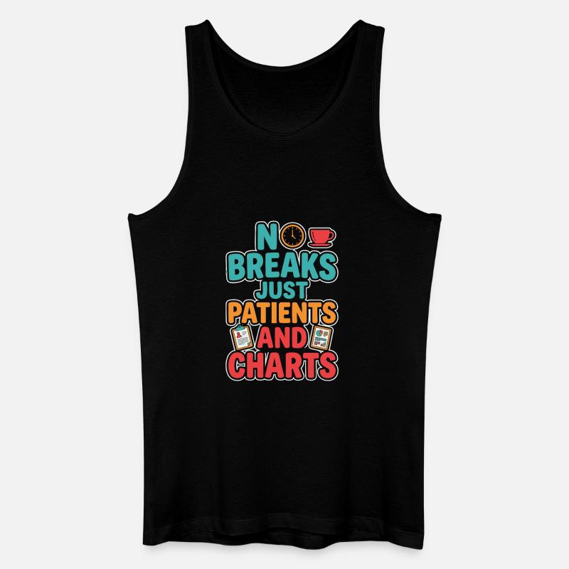 Nachtschicht-krankenschwester, Müde - Männer Bio Tank Top - Schwarz
