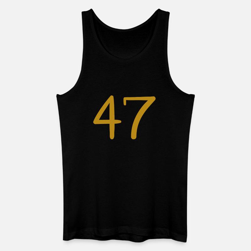 47 - Männer Bio Tank Top - Schwarz