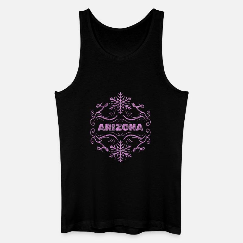 Arizona - Männer Bio Tank Top - Schwarz