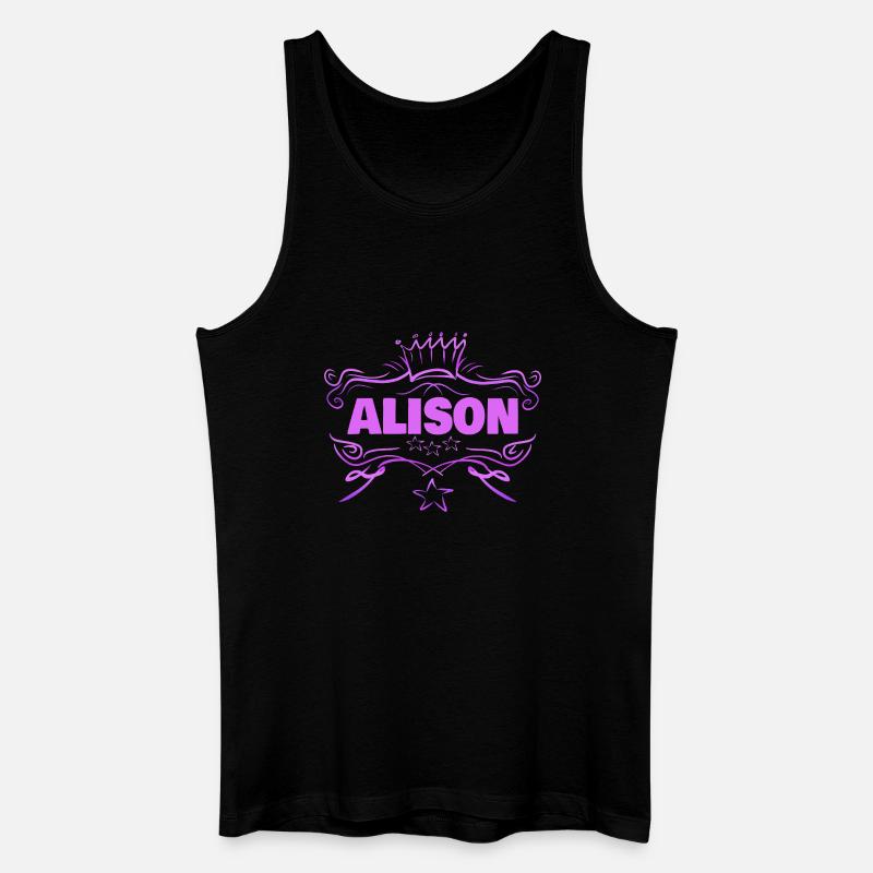 Frau Alison - Männer Bio Tank Top - Schwarz