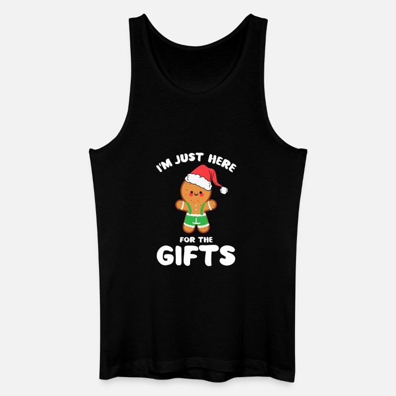 Lebkuchen-Weihnachtsmann-Geschenk-Tee - Männer Bio Tank Top - Schwarz