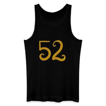 52 - Männer Bio Tank Top - Schwarz - Vorne