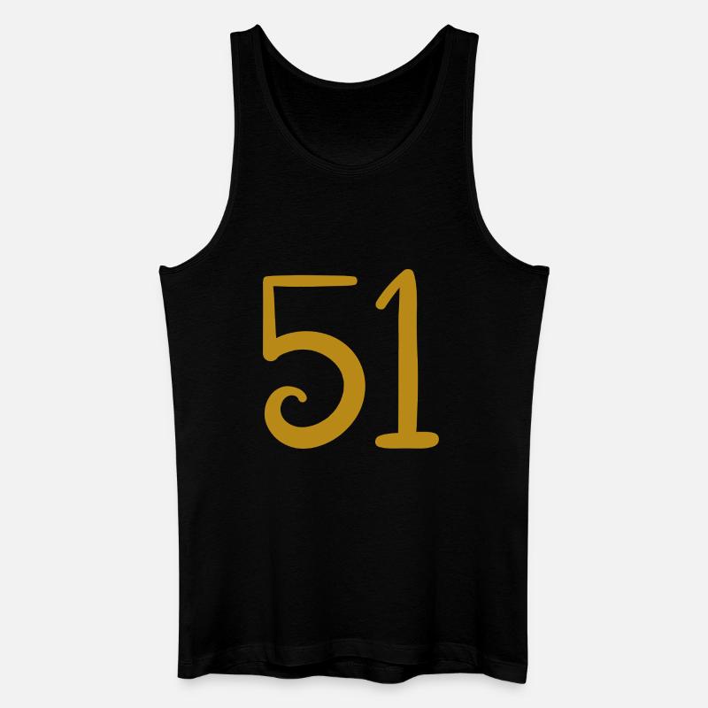 51 - Männer Bio Tank Top - Schwarz